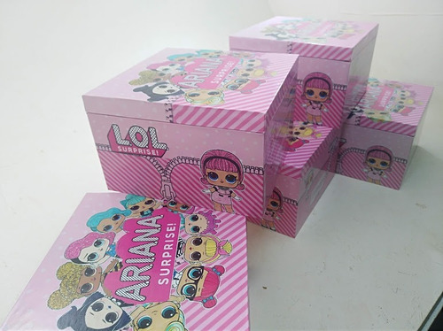 Cajas De Madera Premium Sorpresitas Infantiles 55.