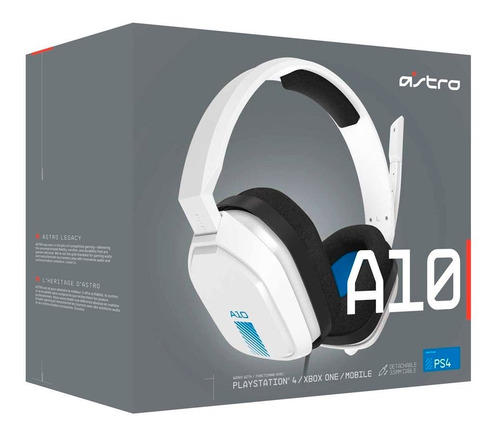 Imagen 3 de 5 de Auriculares Logitech Astro A10 Gamer Microfono 3.5mm Ps4/ps5