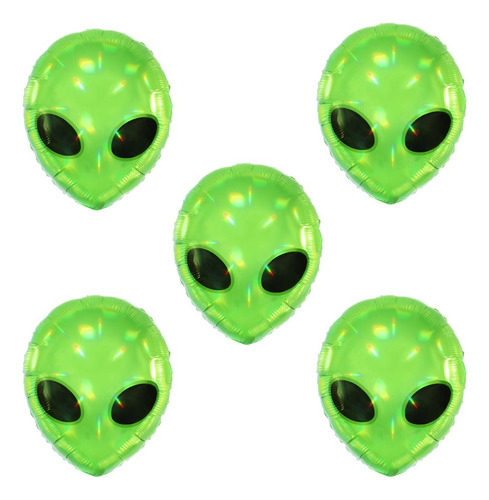 Globo Alien Verde Halloween Alienígenas Fiestas Cumpleaños