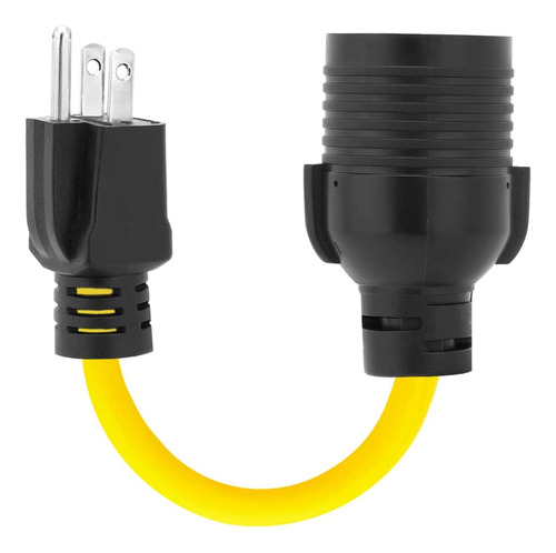 Nema 5-15p Macho L14-30r Cable Adaptador De Corriente Hembra