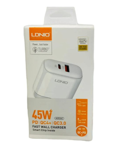 Cargador C-iPhone Ldnio A2526c (45w) De 1 Metro Somos Tienda