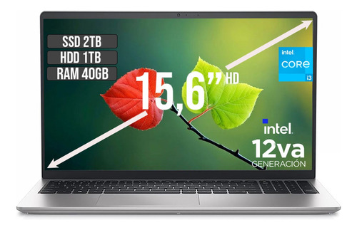 Dell Inspiron Intel Core I3 1215u Ssd 2tb + Hdd1tb Ram 40gb