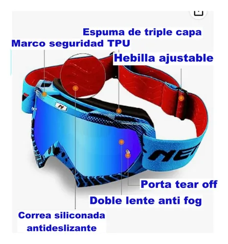 Antiparras Motocross Sky Nenki 1022 Profesional Motoscba