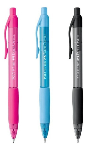 Lapiseira Poly 0.7mm - Faber-castell - Unidade Cor Rosa