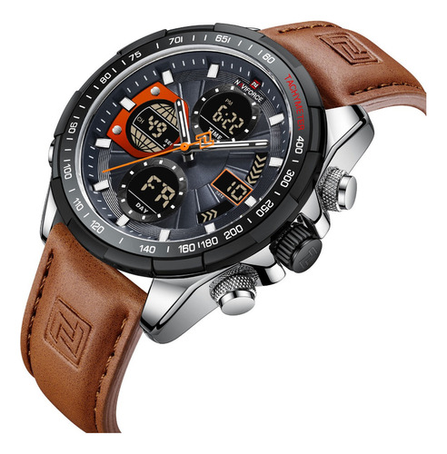 Reloj Deportivo Naviforce For Hombre, Reloj De Piel