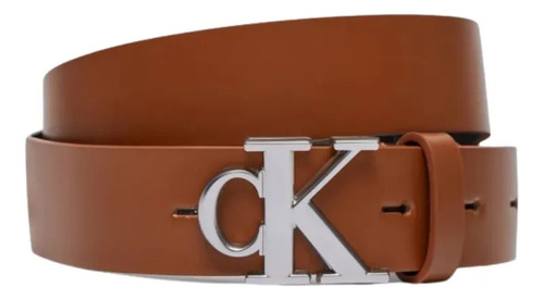 Cinturon Calvin Klein Round Mono Cafe Mujer K60k611490-00x Café U