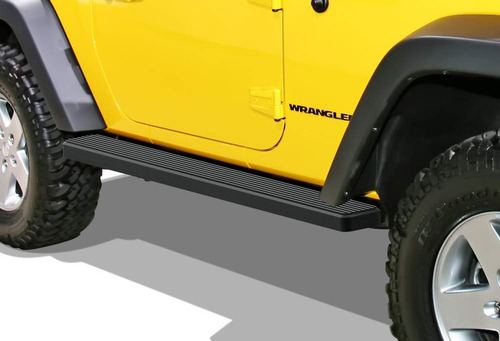 Iboard Estribo Para Jeep Wrangler Sport Utility Puerta Negro