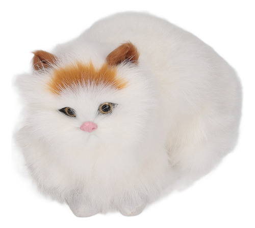 Muñeca De Gato Simulada, Suave, De Felpa, Que Abre Los Ojos