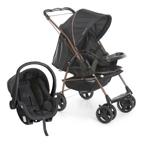 Kit Carrinho Bebê Galzerano Milano Com Bebê Conforto Cocoon