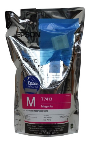 Tinta Epson Ultrachrome Ds Magenta T7413
