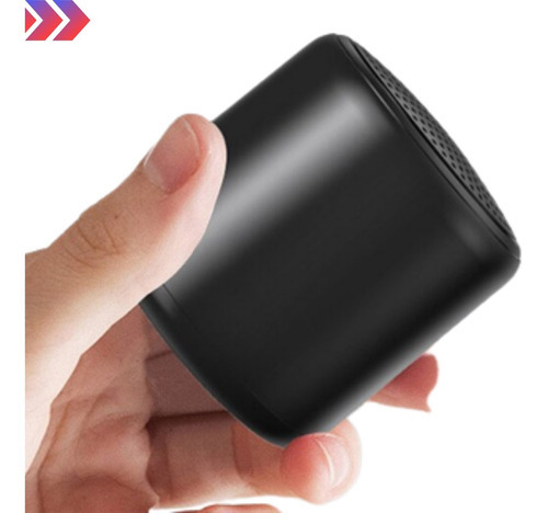 Caixa Som Portátil Silicone Mini Speaker Amplificada Cor Preto Bivolt