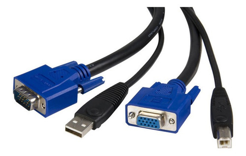 Cable Kvm De 1.8m Todo En Uno Vga Usb A Usb B Hd15 - 6ft