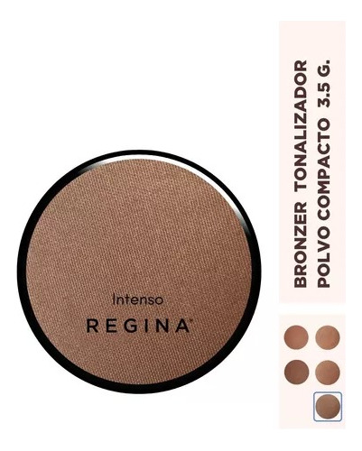 Imagen 5 de 6 de Bronzer Regina Tonalizador & Contour En Polvo Compacto