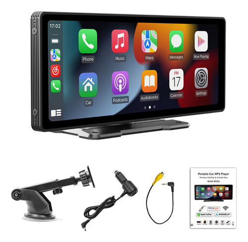 Reproductor Multimedia Inalámbrico Hysmart Car Play Car De 10 Pulgadas + Cámara De Marcha Atrás