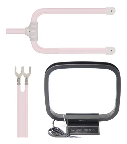 Antena Am Fm Para Interiores Ancable 300 Ohm + Kit Antena