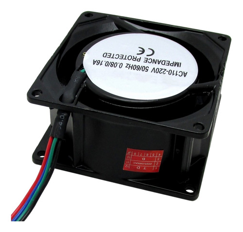 2pcs Ventilador Cooler Ventoinha Fan 80x80x38 110v 220v
