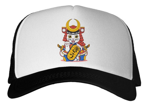 Gorra Gato Samurai Japones Espada Suerte