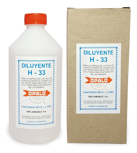 Diluyente H33 Para Tintas Indelebles H33