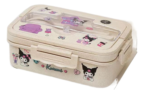 Los Rollos De Canela Sanrio Bento Box Kuromi Se Dividen En C