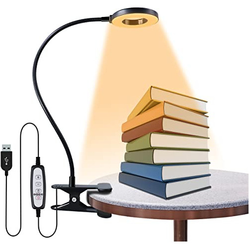 Lámpara De Abrazadera Luminosa Lectura De Cuidado De O...