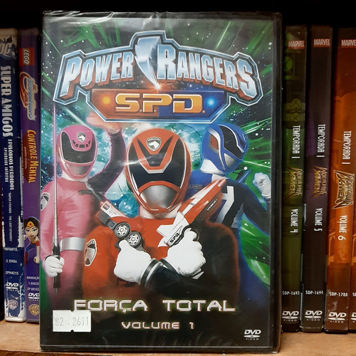 Dvd Lacrado - Power Rangers S. P. D. - Força Total - Vol. 1