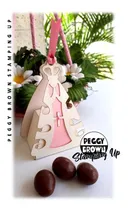 Comprar Cajita Recuerdo Porta Almendra Chocolate Mod # 9 Virgen 12pz