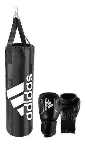 Set Boxeo adidas Hombre Negro Junior Adibacjrblk