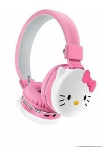 Diadema Inalambrica Bluetooth Manos Libres Radio Niños /e Color Rosa/Hello Kitty