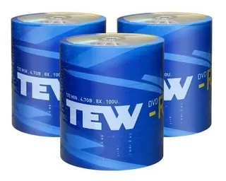 Dvd Tew Estampado 8x X100 Unidades 4.7gb Oferta