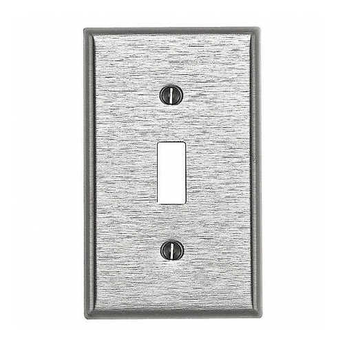 Leviton Placa De Acero Inox 302 P-interruptor De Palanca