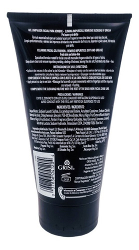 Grisi Men Limpiador Facial Elimina Impurezas 150ml