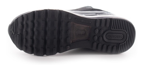 Imagen 6 de 6 de Tenis Karosso Grabado Suela De Aire Negro 7551 Hombre