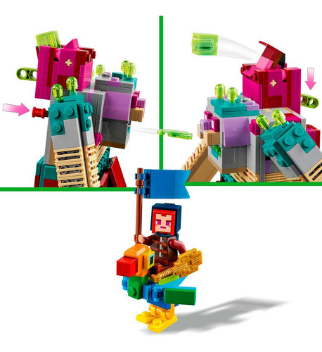 Plego® Minecraft® O Duelo Com O Devorador: Brinquedos Educativos Perfeitos Para Crianças De 8 Anos Presente De Aniversário Com Brinquedos De Minecraft Que Estimulam A Criatividade!/p