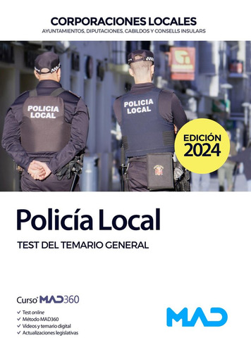 Libro Test Temario General Policia Local - Aa.vv