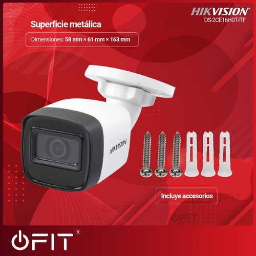 Imagen 8 de 10 de Cámara Seguridad Hikvision Turbo Bullet 5mp Exterior Metal