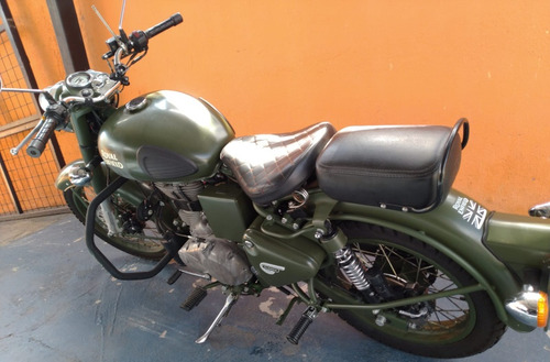 Royal Enfield Bullet 500 2020 Verde Com 35 Mil Km