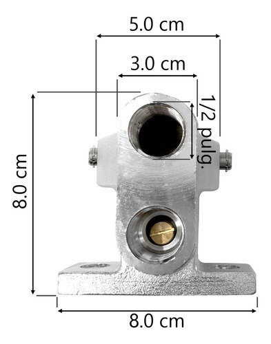 Imagen 3 de 3 de Valvula De Pedal Sencilla Para Lavamanos ( Facturable ) Vps