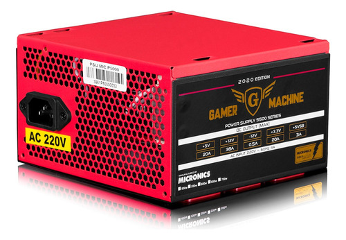 Fuente De Poder Gamer Atx 500w Realpower Micronics P5000