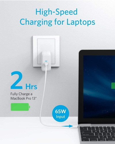 Imagen 4 de 7 de Cargador 1 Usb-c - Anker Powerport Iii - 65w - Pd
