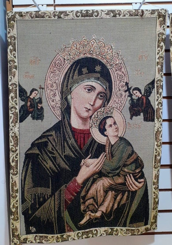 Gobelino Tela Virgen Del Perpetuo Socorro Italiano 