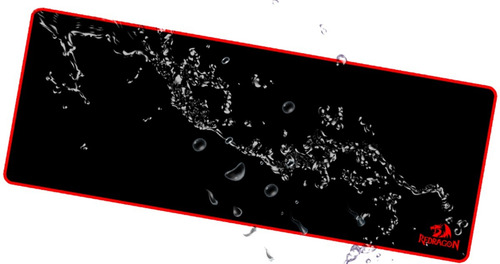 Mouse Pad gamer Redragon P003 Suzaku de goma xl 300mm x 800mm x 3mm negro/rojo