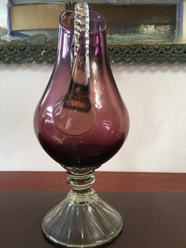 Imagen 2 de 5 de Murano Jarrón Fino Impecable De Colección Vinera Murano