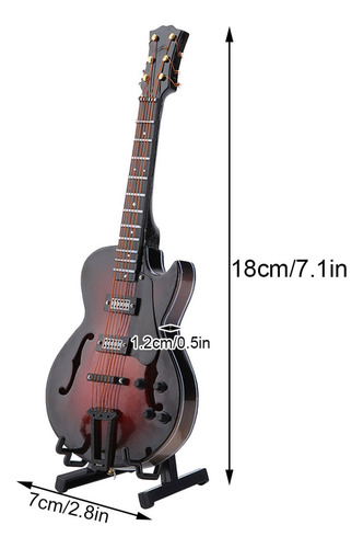 Modelo De Instrumento Réplica De Guitarra Clássica Em Miniat