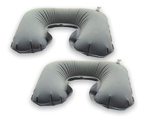 Paquete De 2 Almohadas Inflables Para El Cuello De Viaje En 