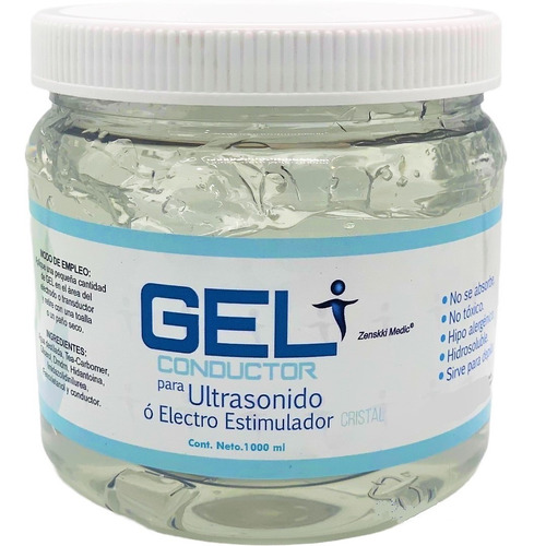  Gel Conductor Neutro Para Aparatologia Transparente 1 Litro