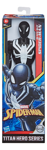 Spiderman Web Warriors Figura 30 Cm Black Suit Negro Hasbro