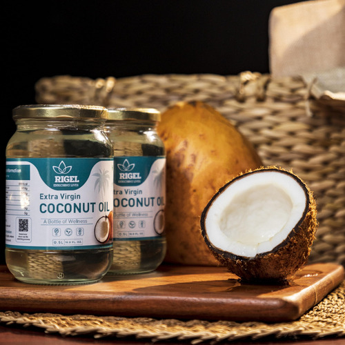 Aceite De Coco Virgen Extra 500 Ml Prensado En Frío