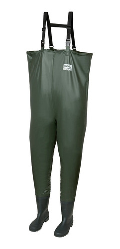 Wader De Pvc Nylon Waterdog Con Botas Y Tiradores. Pesca