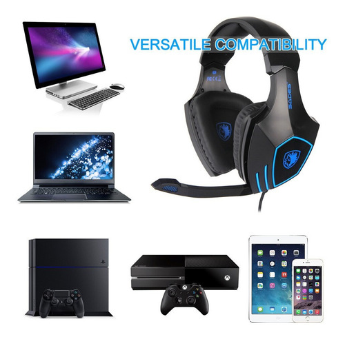 Audifonos Gaming Gamer Iluminacion Bajos Fuertes Ps4 Pc Cel