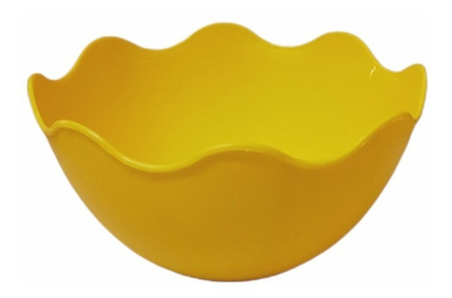 20 Cumbuca De Plástico Para Sobremesa - Tigela - 300 Ml Cor Amarelo